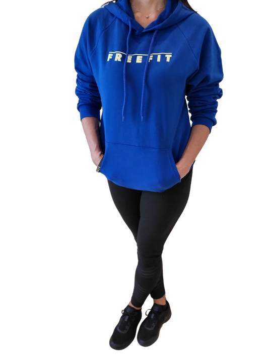 freefit womens versus hoodie - nautical blue